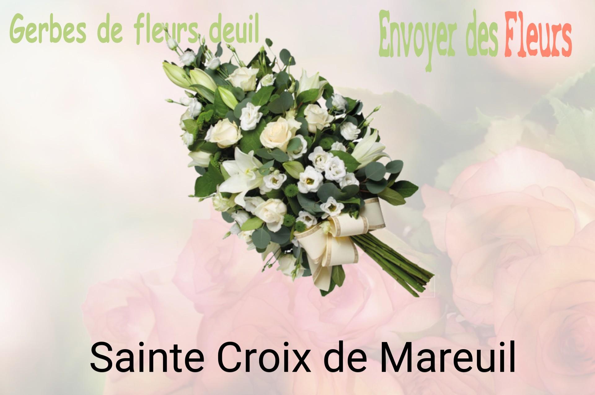 Gerbe de fleurs de deuil livrée à Sainte-Croix-de-Mareuil
